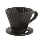 image shows Chantal Lotus 8oz Ceramic Filter | Black Matte against a blank, white background Image