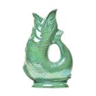image shows Wade Ceramics Extra Large Gluggle Jug | Sea Green Lustre  against a blank, white background Image
