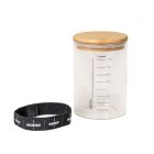image shows Nutrimill Glass Sourdough Starter Jar | 1 Pint against a blank, white background Image