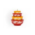 Twinkl Toast Stackable Miniature Vintage Bowls ornament | Butterfly Gold against a white background Image