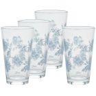 image shows Fiesta&reg; 16oz Cooler Glasses (Set of 4) | Botanical Floral  against a blank, white background Image