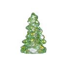  image shows Mosser Glass Holiday Collection 2.75" Tree Figurine | Green Carnival against a blank, white background Image