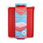 image shows Talisman Designs Microwave Bacon Tray with Cover against a blank, white background still in the package  Image