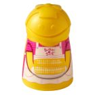 Talisman Designs "Butter Girl" Corn Butterer - Yellow against a white background shot from the side Image