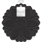 Talisman Designs Silicone Pot Holder/Trivet/Multi-Tool - Black Flower Image