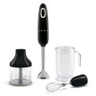 SMEG 50's Retro Style Immersion Hand Blender with 4-Piece Accessory Set (Black) Image