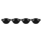 Le Creuset Gourmand Collection 0.75 Qt. Mini Round Braiser Base | Set of 4 against a white background shot slightly from above Image