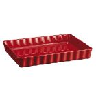 Emile Henry 13.4" x 9.5" Rectangular Tart Dish (Burgundy)