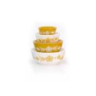 Twinkl Toast Stackable Miniature Vintage Bowls | Butterfly Gold against a white background Image