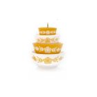 Twinkl Toast Stackable Miniature Vintage Bowls ornament | Butterfly Gold against a white background Image