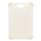 TableCraft 18" x 12" Grippy Polypropylene Cutting Board | White Image