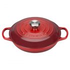 Le Creuset 2.25 Qt. Signature Braiser with Stainless Steel Knob | Cerise