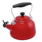 Chantal's (37-VINT RE) 2qt Vintage Teakettle with Red Finishing