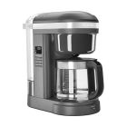 Matte Charcoal Grey 12-Cup Drip Coffee Maker with Spiral Showerhead ...