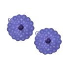 Charles Viancin Silicone Drink Covers | Blueberry (Set of 2) Image