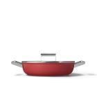 SMEG 4 Qt. Deep Pan with Lid | Red