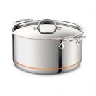 All Clad Copper Core 5-ply Sauce Pan (with Lid) - 4 Qt (6204 SS