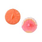image shows Charles Viancin Silicone Drink Covers (Set of 2) | Coral & Shell against a blank, white background Image