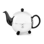 Bredemeijer 17oz Ceramic Teapot | Black & Stainless Steel