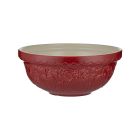 Mason Cash Pumpkin Patch S18 Mixing Bowl (Cranberry) against a white background shot from the side Image