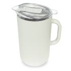 image shows Served 66oz Insulated Drinkware Pitcher | Bone White against a blank, white background   Image