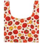 image shows Now Designs by Danica Grocery Bag | Heirloom Tomatoes against a blank, white background   Image