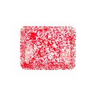 image shows Crow Canyon Small Rectangle Tray | Red  against a blank, white background Image