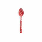 Crow Canyon Enameled Slotted Spoon Red Marble Image