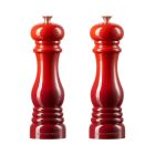 image shows Le Creuset Salt And Pepper Mill Set | Cerise against a blank, white background Image