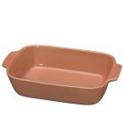 image shows K&uuml;chenprofi Porto 2 Qt. Rectangular Gratin Dish | Coral against a blank, white background Image