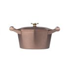 image shows FINEX 3 Qt. Cast Iron Dutch Oven  against a blank, white background Image