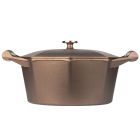 image shows FINEX 7 Qt. Cast Iron Dutch Oven  against a blank, white background Image