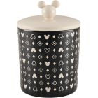 image shows Disney Monochrome Extra Large Ceramic Jar | 12.8 Cup against a blank, white background Image