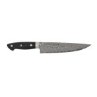 image shows ZWILLING Bob Kramer Damascus 8" Narrow Chef's Knife against a blank, white background Image