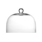 image shows Fortessa Jupiter Small Glass Dome | Clear against a blank, white background Image