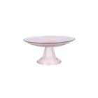 image shows Fortessa Jupiter 8.5" Mini Cake & Cupcake Stand | Pink against a blank, white background   Image