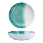 image shows Fortessa La Cote Outdoor Melamine 14" Serving Bowl | Amalfi  against a blank, white background   Image