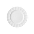 image shows Fortessa Blyss Bone China 9" Salad Plate | White against a blank, white background Image