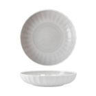 image shows Fortessa Blyss Bone China 8.6" Dinner Bowl (24oz) | Gray against a blank, white background Image