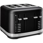 image shows KitchenAid 4 Slice Metal Toaster | Matte Black against a blank, white background Image