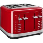 image shows KitchenAid 4 Slice Metal Toaster | Empire Red against a blank, white background Image