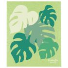 image shows Ecologie by Danica Swedish Sponge Dish Cloth | Monstera against a blank, white background Image