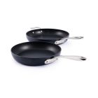 image shows All-Clad HA1 Expert Hard Anodized Nonstick Fry Pan Set (10" & 12") | 2-Piece against a blank, white background Image