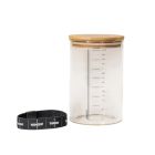 image shows Nutrimill Glass Sourdough Starter Jar | 1 Quart  against a blank, white background Image