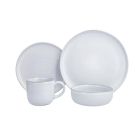 image shows Fortessa Nosse Svelte 16-Piece Dinnerware Set | Stone against a blank, white background Image