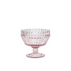 image shows Fortessa Archie 10oz Footed Dessert Bowl | Pink  against a blank, white background Image