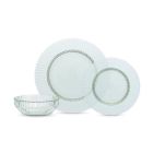  image shows Fortessa Archie 12-Piece Dinnerware Set | Verde  against a blank, white background Image