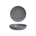 image shows Fortessa Sound 28oz Coupe Pasta Bowl | Cement  against a blank, white background Image