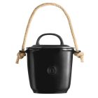 image shows Emile Henry Compost Bin | Truffle against a blank, white background Image