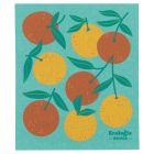 image shows Ecologie by Danica Swedish Sponge Dish Cloth | Oranges against a blank, white background Image